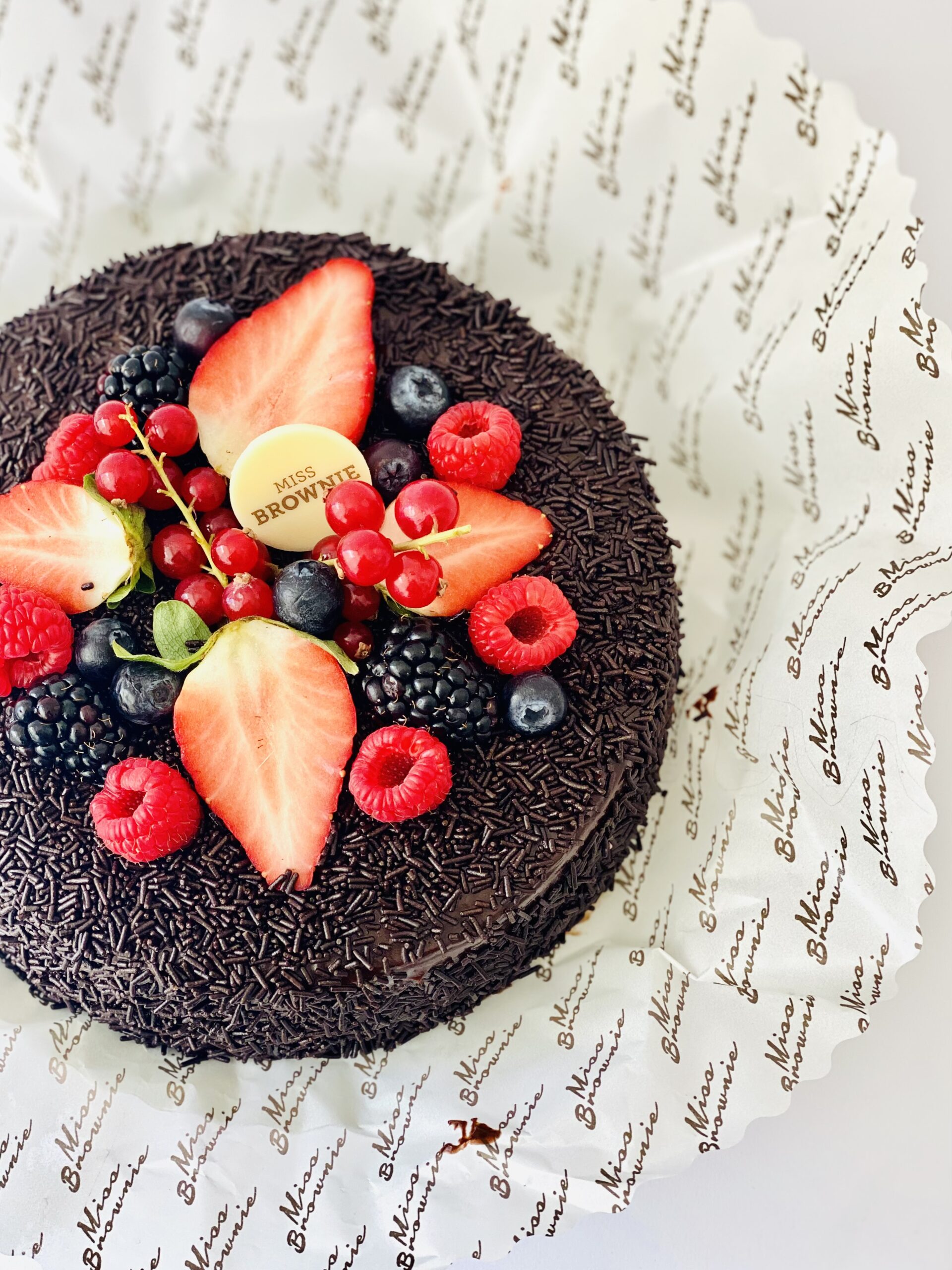 Bolo de chocolate com brigadeiro